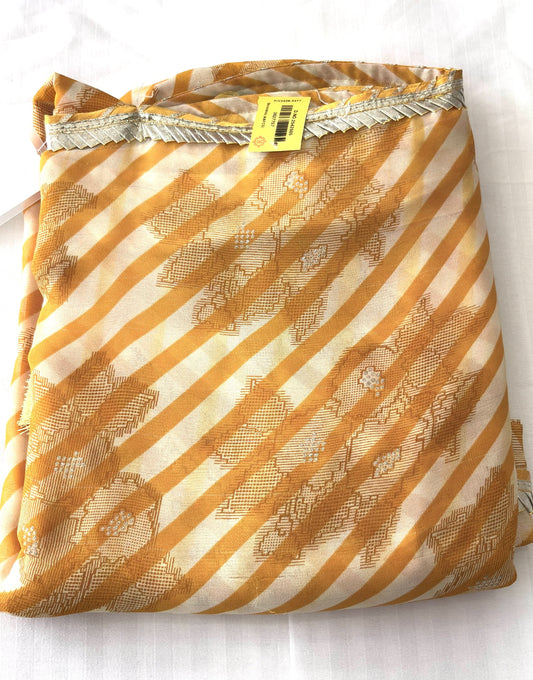 Elegant Gotta Patti Leheriya Saree with Tassel Pallu