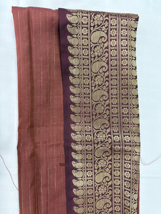 Chennai Soft Silk Saree with Zari Border & Elegant Pallu