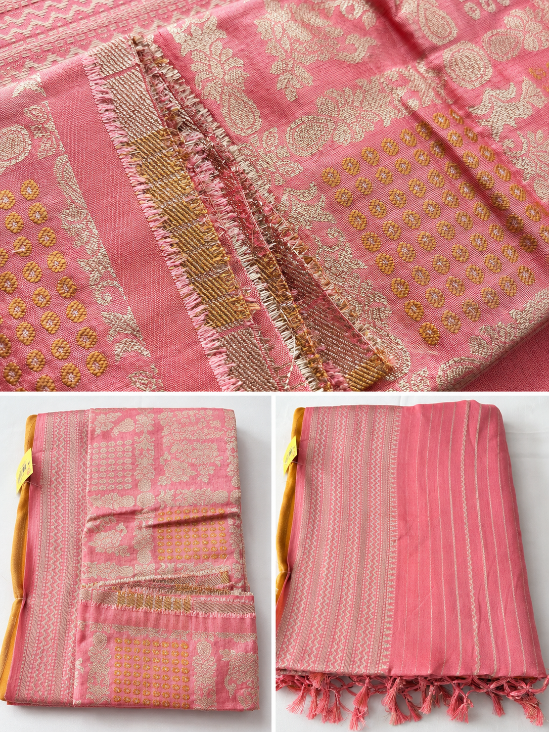 Fancy Georgette Saree with Woven Zari Border