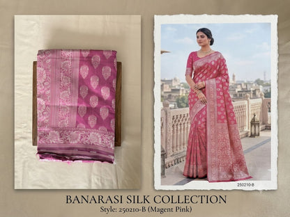 Premium Banarasi Silk Saree with Intricate Zari Weaving