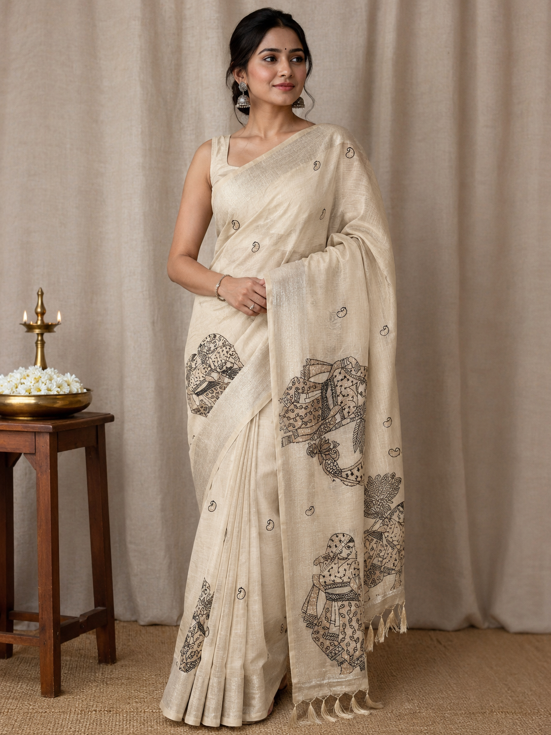 Premium Tussar Silk Saree for Women