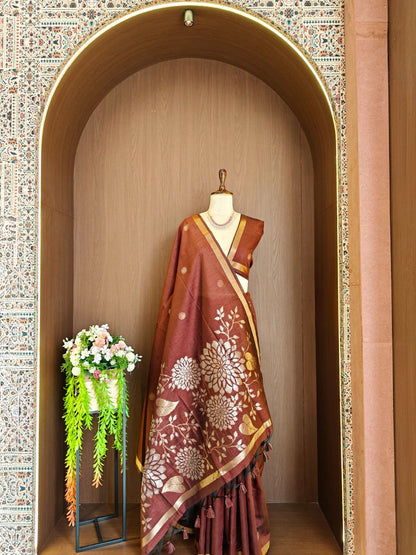 Premium Soft Khadi raw silk saree