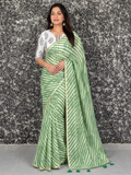 Elevate Your Elegance with Our Elegant Gotta Patti Leheriya Saree - Saree Fusion