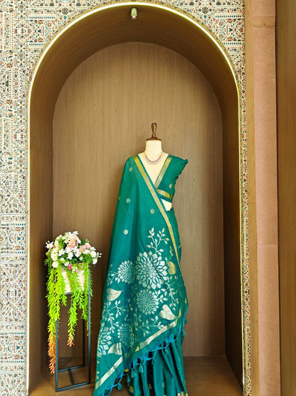 Premium Soft Khadi raw silk saree