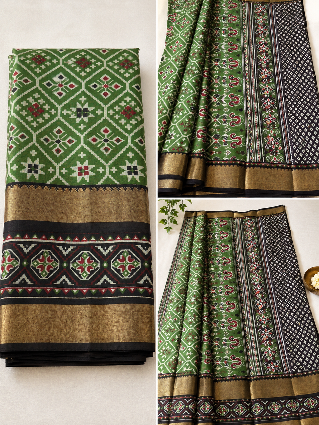 Elegant Pochampally Ikat Silk Saree - Timeless Tradition Meets Modern Sophistication - Saree Fusion