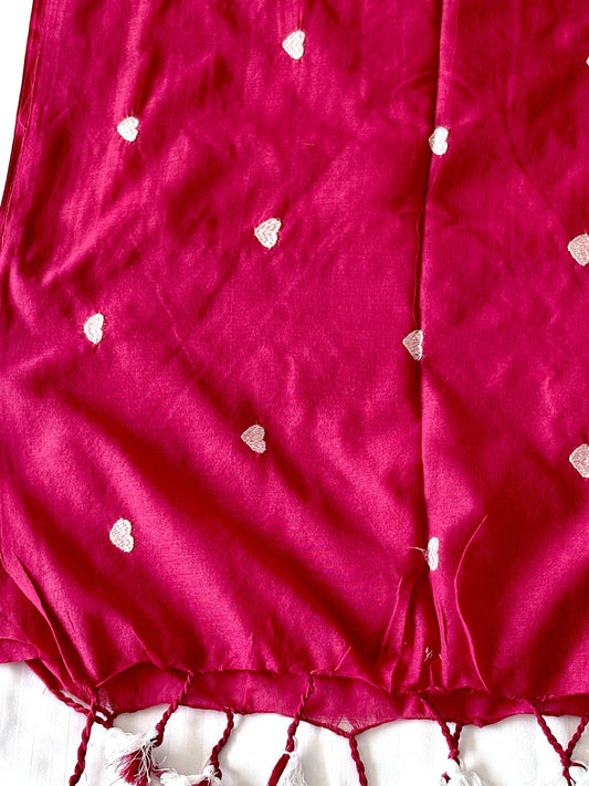 Embroidered Cotton Blend Saree