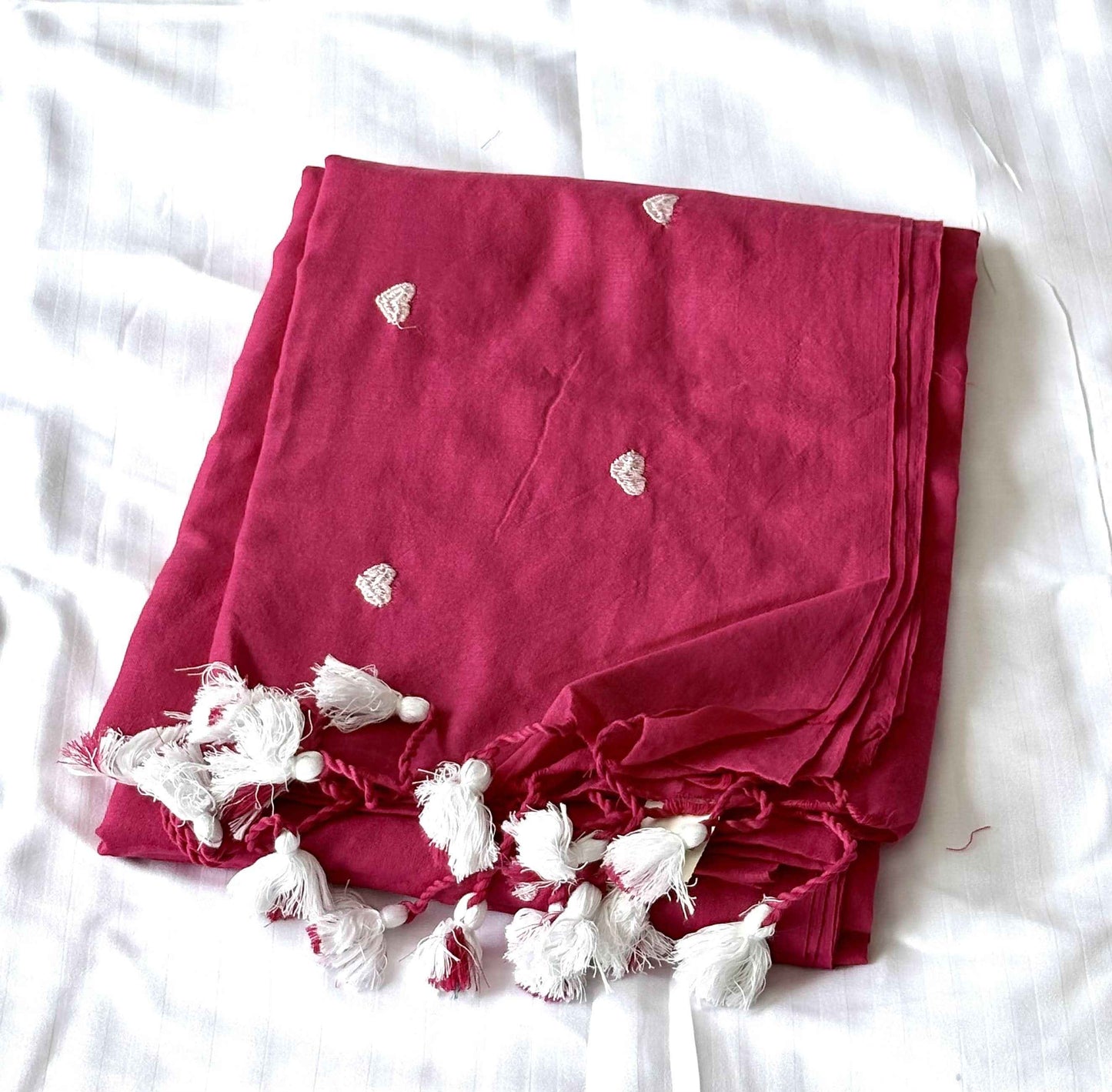 Discover Elegance with Our Embroidered Cotton Sarees Online - Saree Fusion