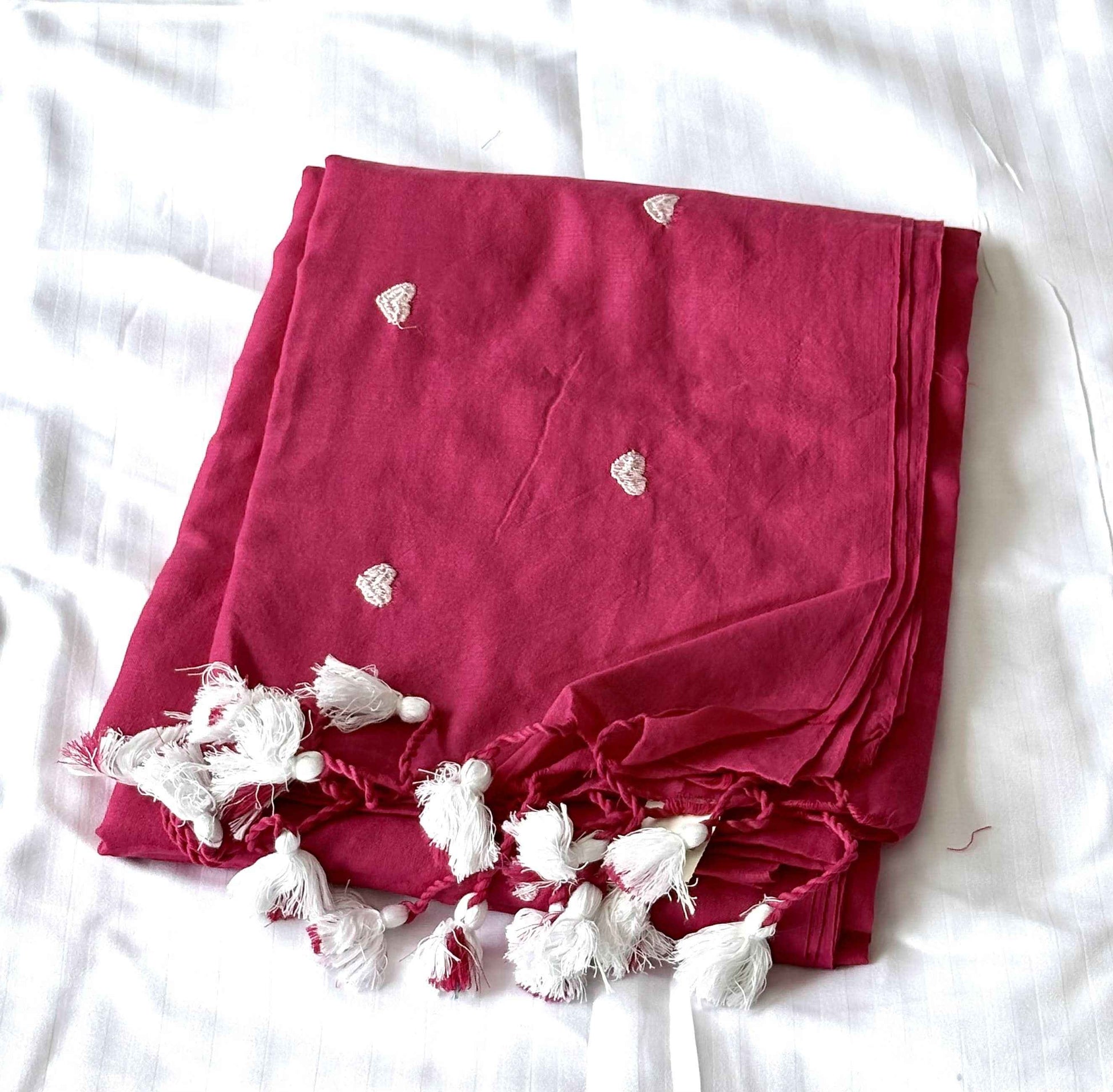 Discover Elegance with Our Embroidered Cotton Sarees Online - Saree Fusion