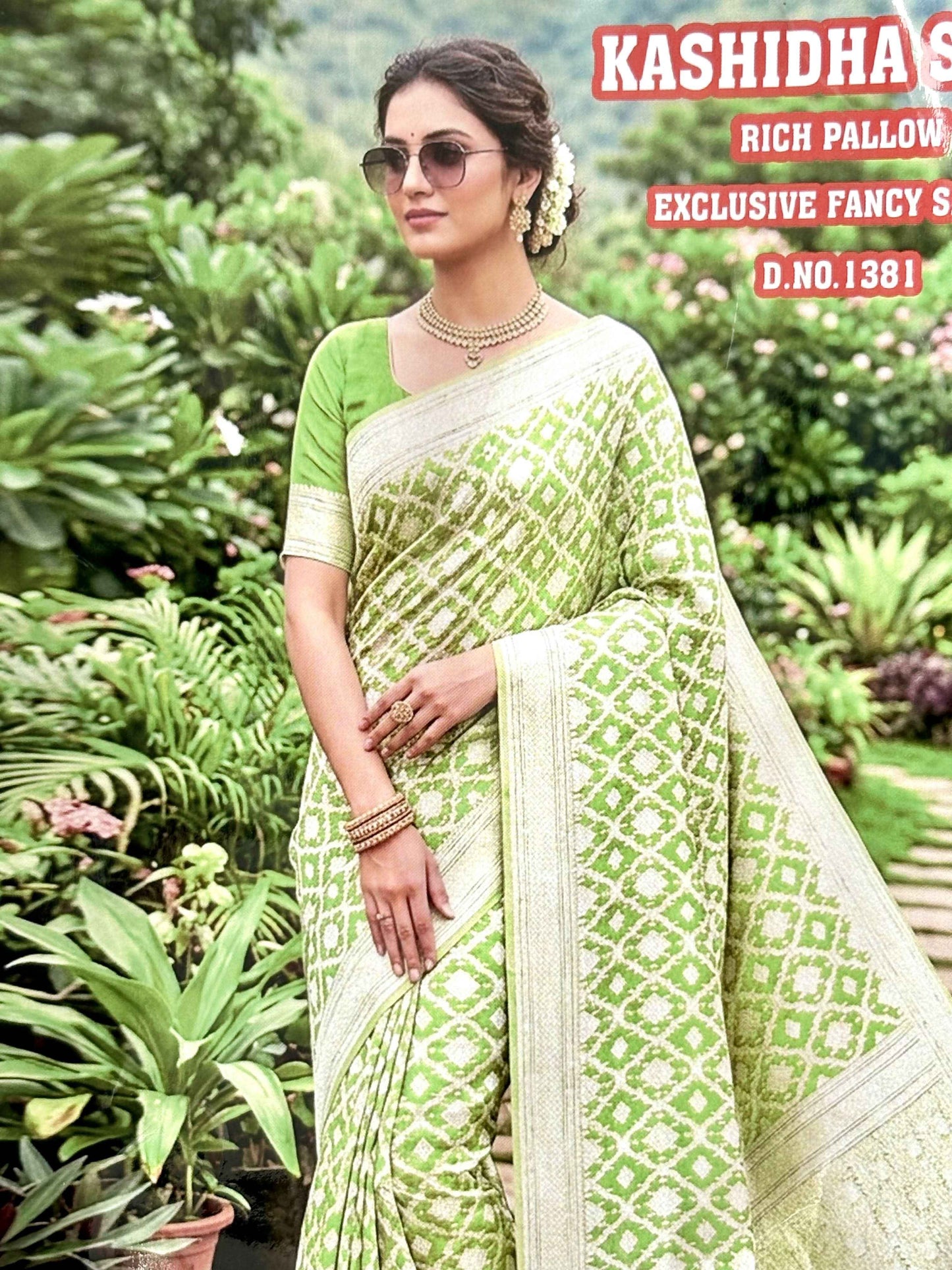 Buy Banarasi Silk Saree Online - Elevate Your Elegance with Kasidha's Exquisite Silver Zari Weaving - Saree Fusion