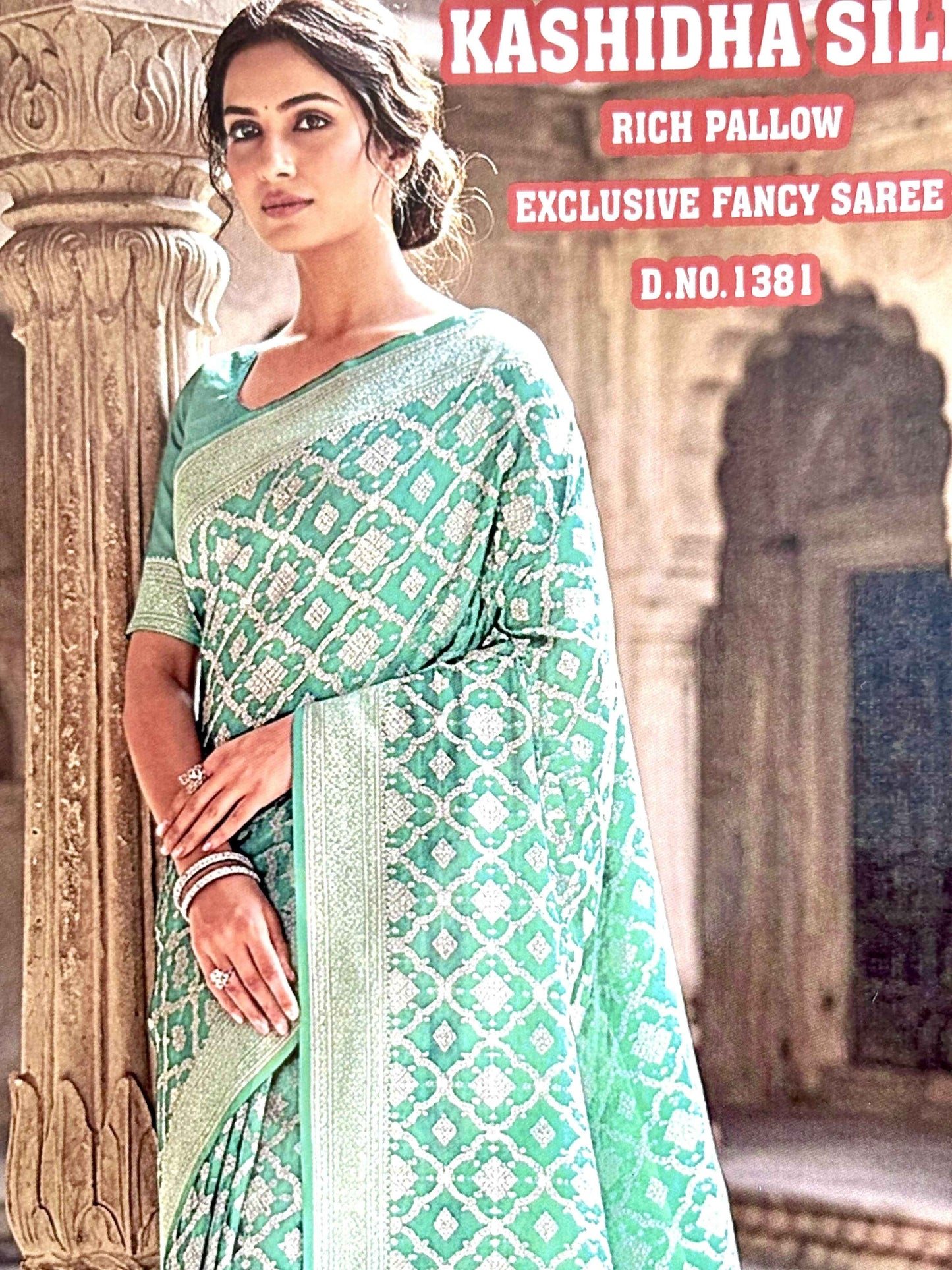 Buy Banarasi Silk Saree Online - Elevate Your Elegance with Kasidha's Exquisite Silver Zari Weaving - Saree Fusion