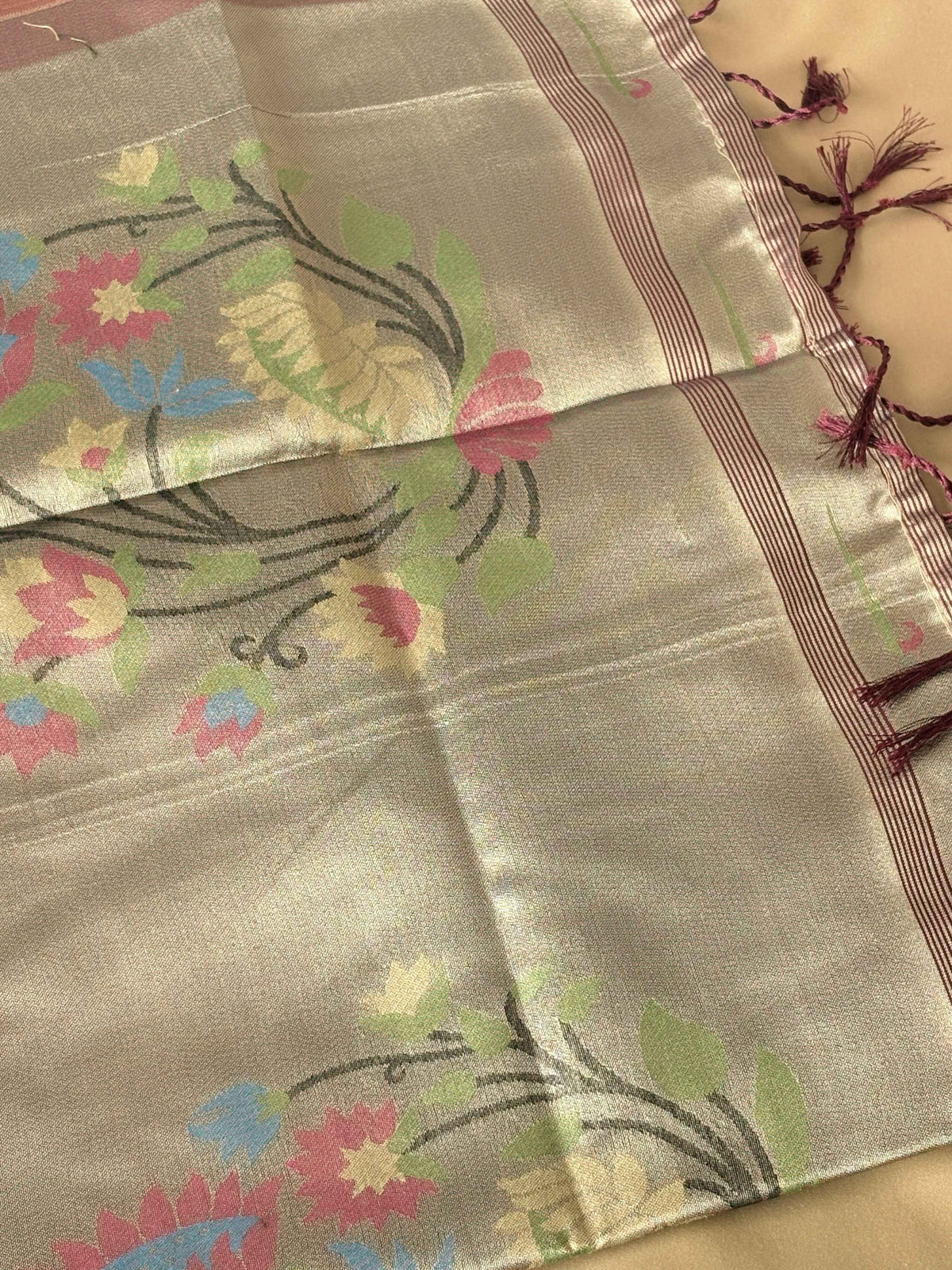 Elevate Your Elegance with Our Premium Pathani Silk Saree - Saree Fusion