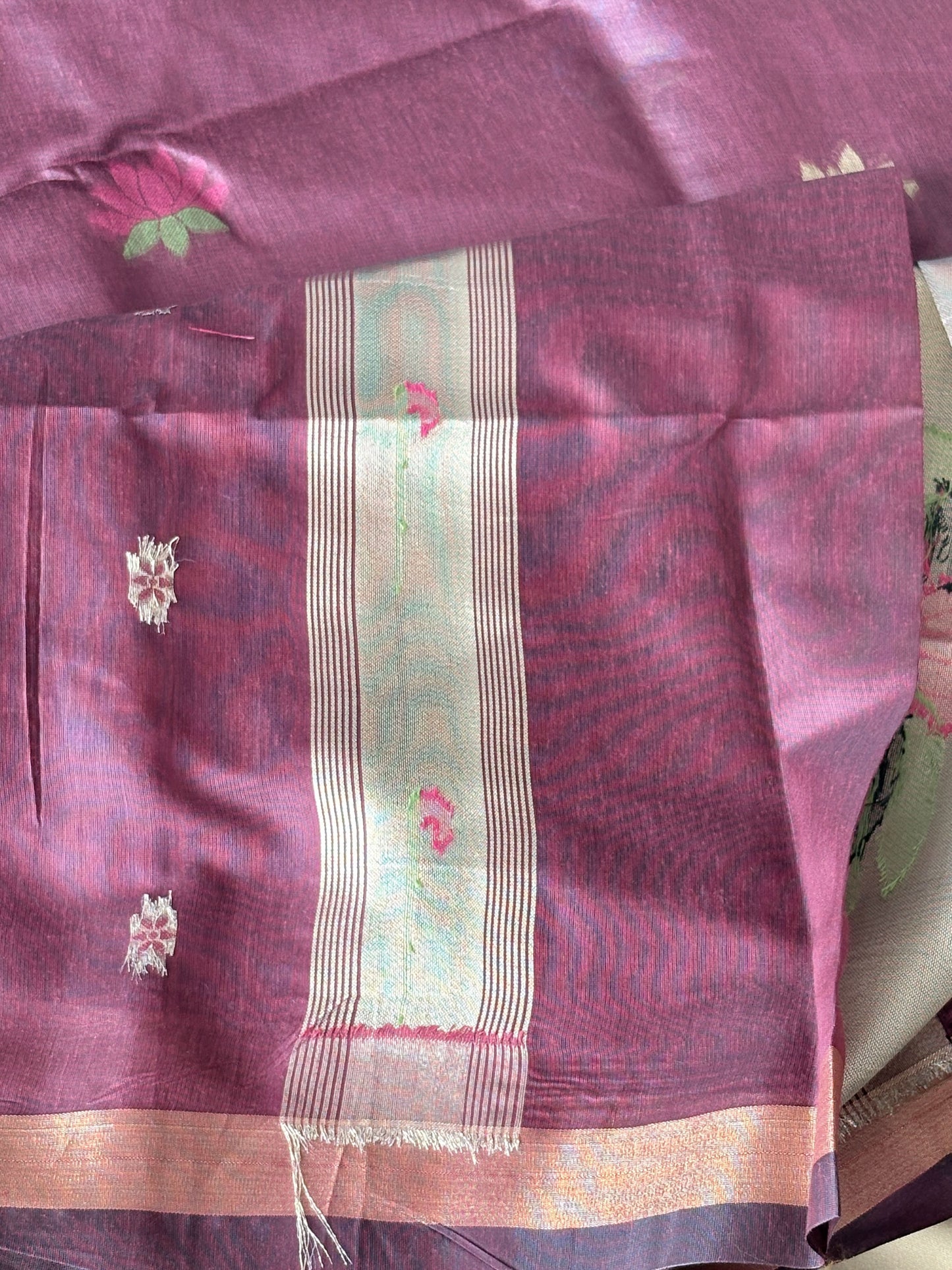 Premium Pathani Silk Saree with Unstitched Blouse Piece