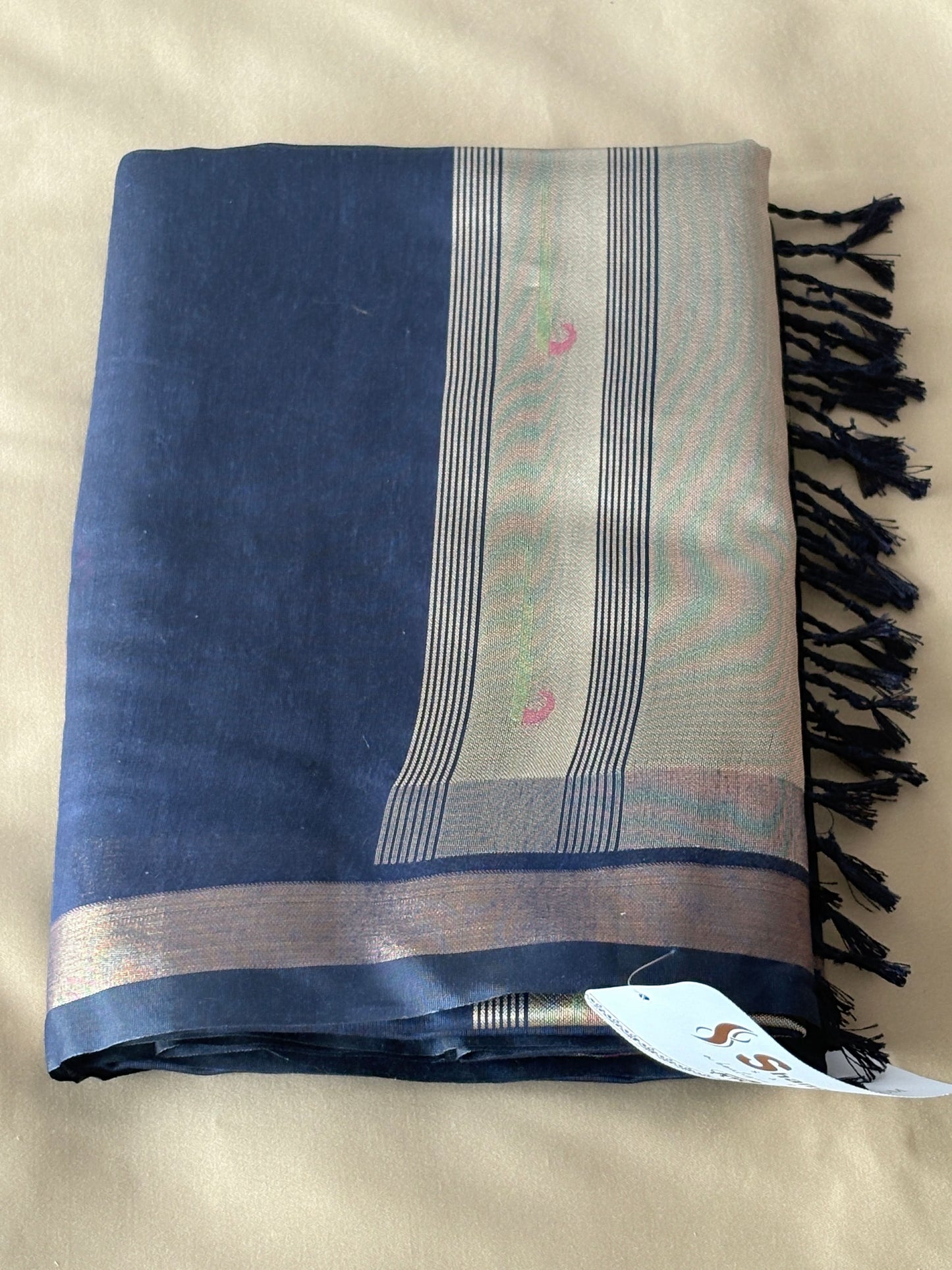 Premium Pathani Silk Saree with Unstitched Blouse Piece