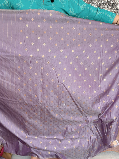 Premium Banarasi Silk Saree with Rich Paisley Zari Weaving