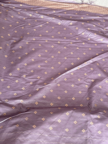 Premium Banarasi Silk Saree with Rich Paisley Zari Weaving