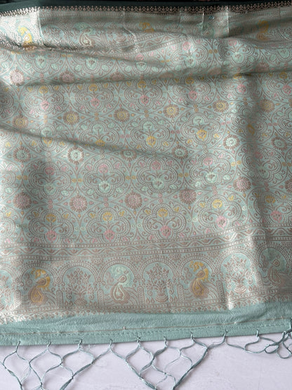 Premium Georgette Saree with Unstitched Blouse Piece