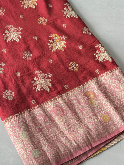 Premium Georgette Saree with Unstitched Blouse Piece