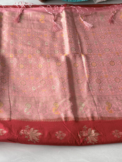 Premium Georgette Saree with Unstitched Blouse Piece