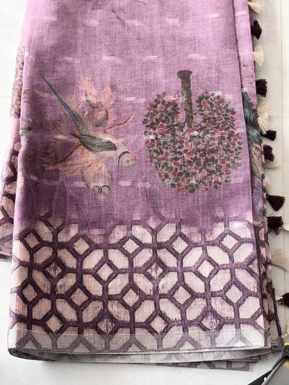 ✨ LINEN JARI BUTTI Saree ✨