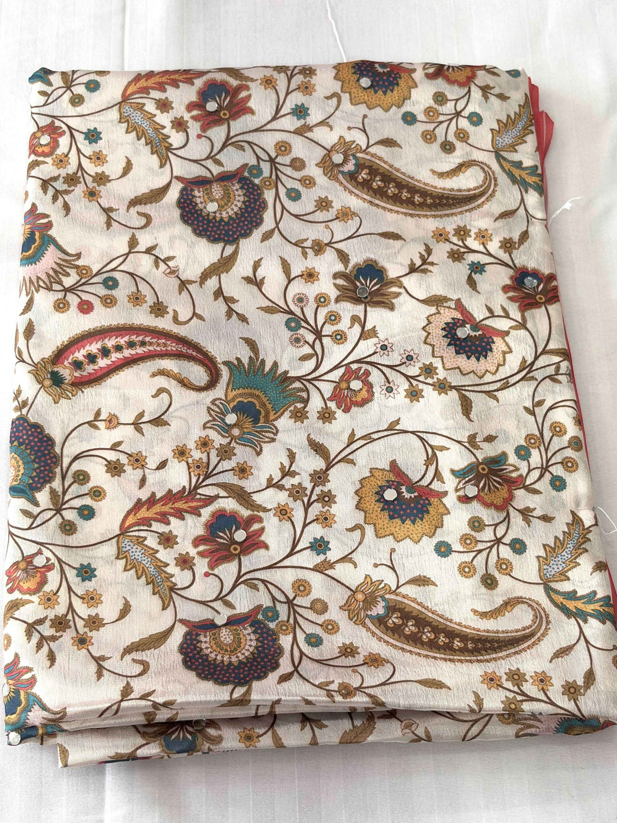 Exquisite Royal Ajrakh Print Crepe Saree for Effortless Elegance - Saree Fusion