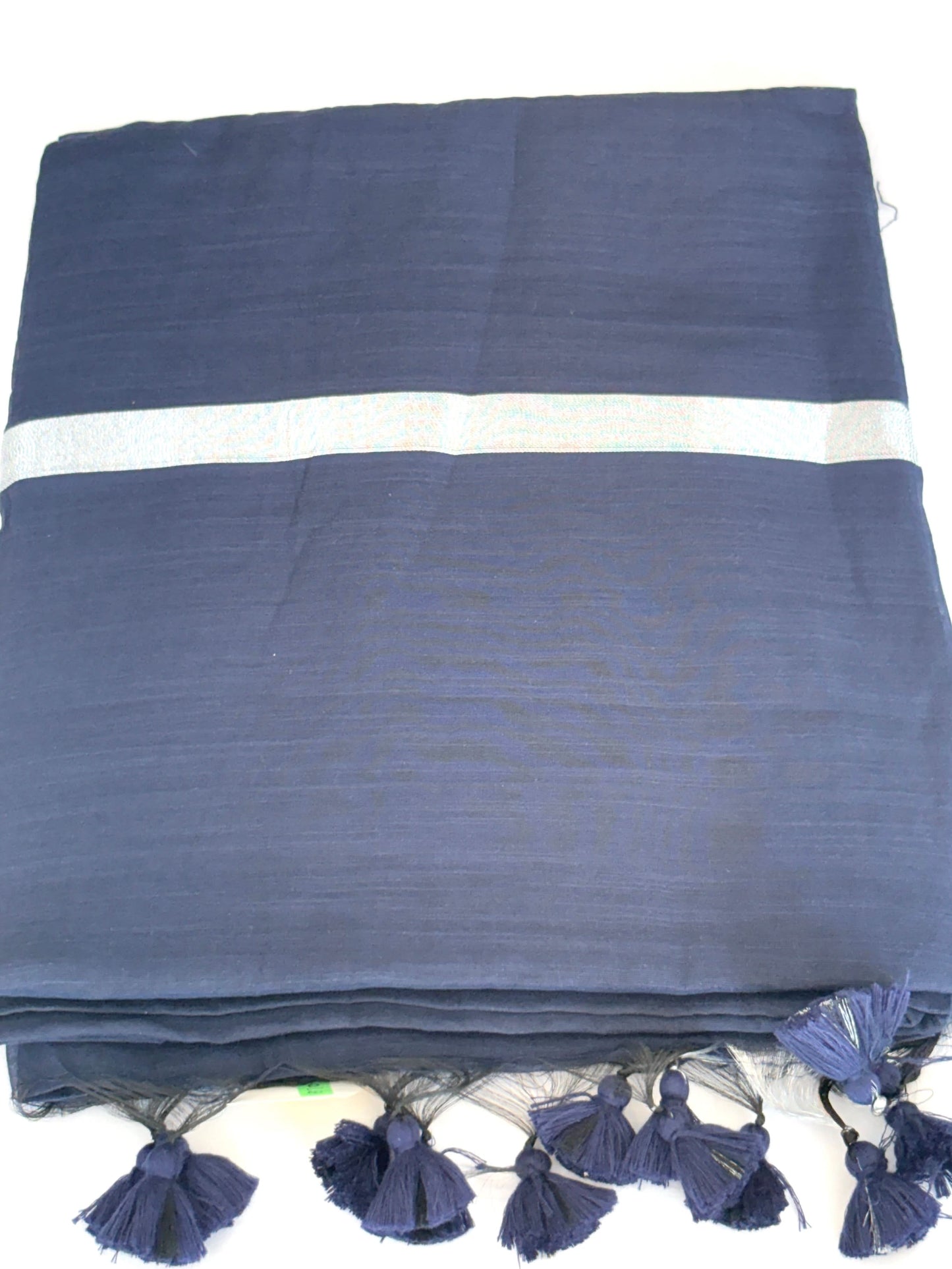 Cotton Silver Jari Saree for Women