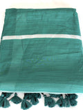 Elevate Your Wardrobe with Our Cotton Silver Jari Saree - Saree Fusion