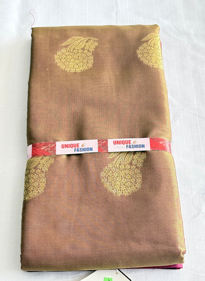 Premium Pashmina Silk Saree with Elegant Zari Butti