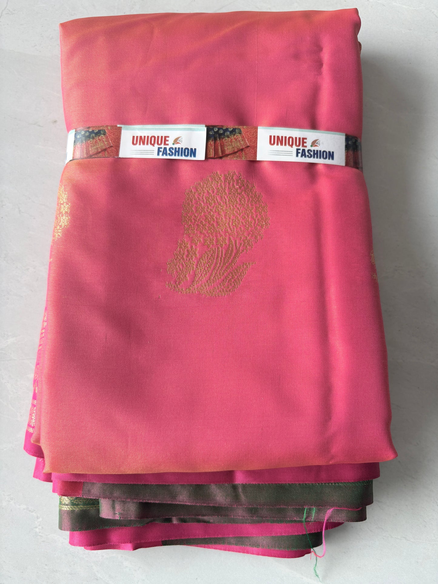 Traditional Banarasi Silk Saree with Zari Butti and Woven Border