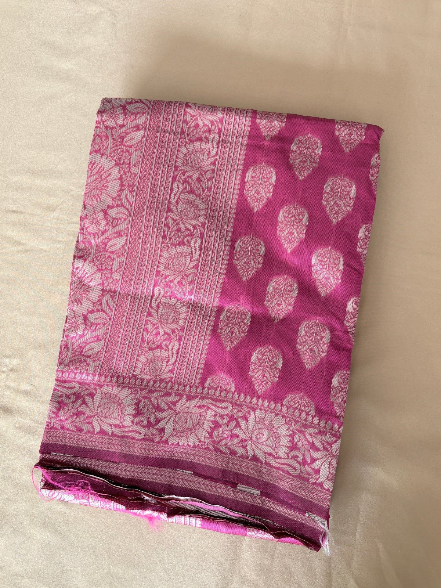 Premium Banarasi Silk Saree with Intricate Zari Weaving