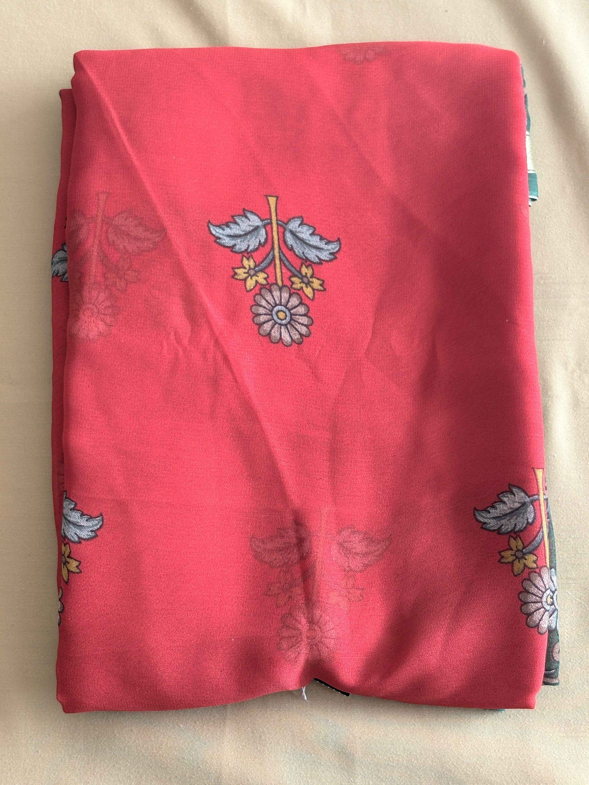 Elegant Pink Floral Designer Saree - Perfect for Festive Celebrations - Saree Fusion