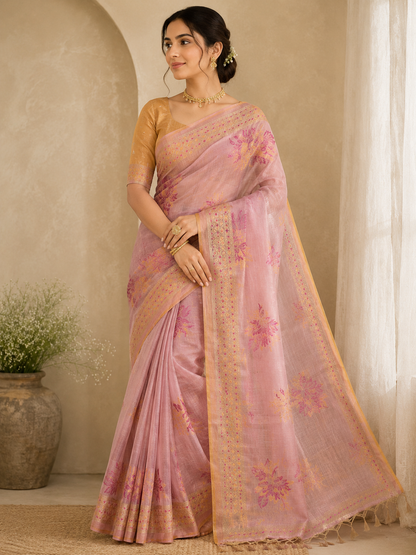 Jamdani Zari Saree