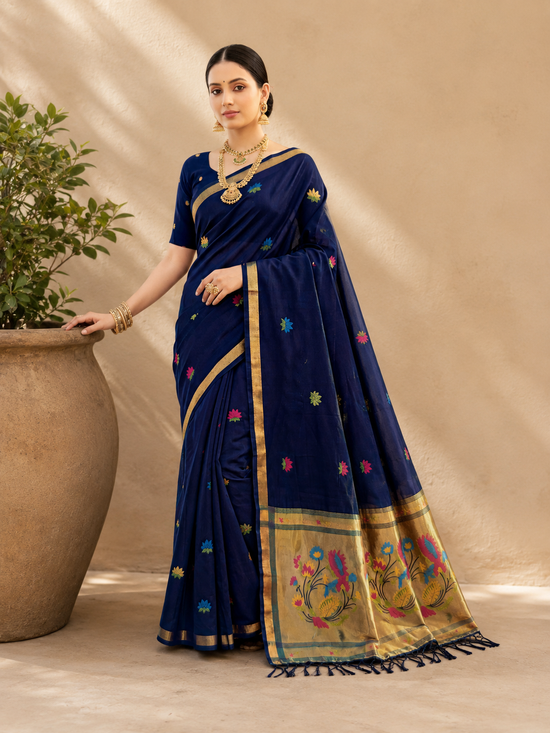 Traditional Paithani Silk Saree