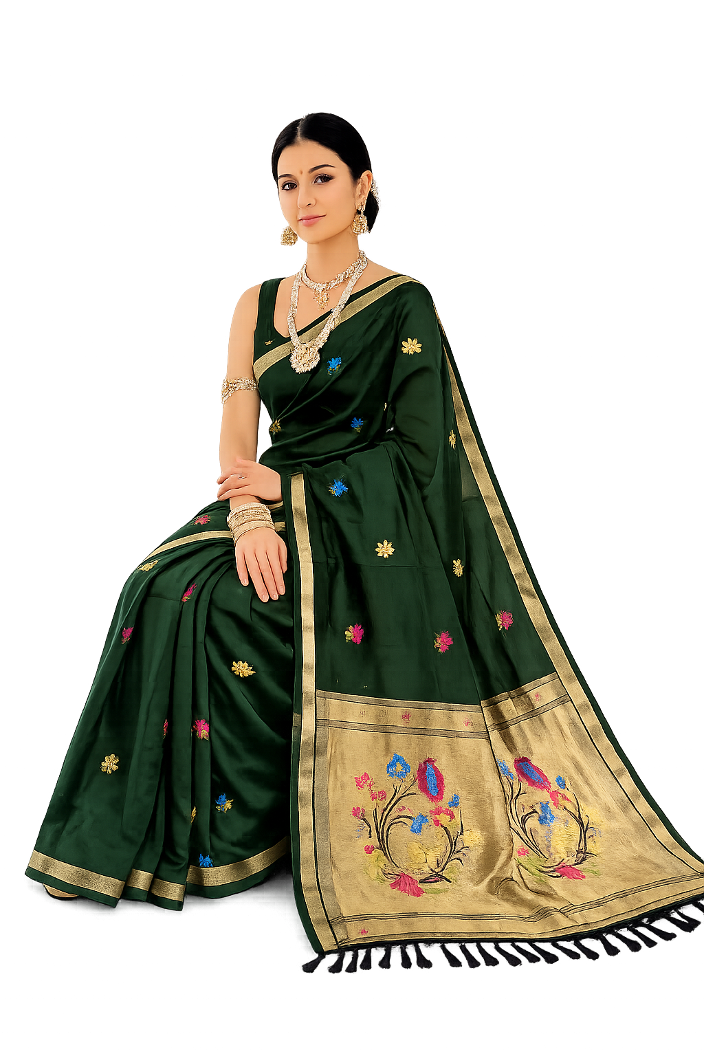 Traditional Paithani Silk Saree