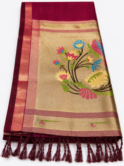 Traditional Paithani Silk Saree