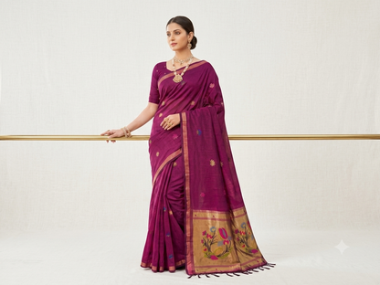 Traditional Paithani Silk Saree