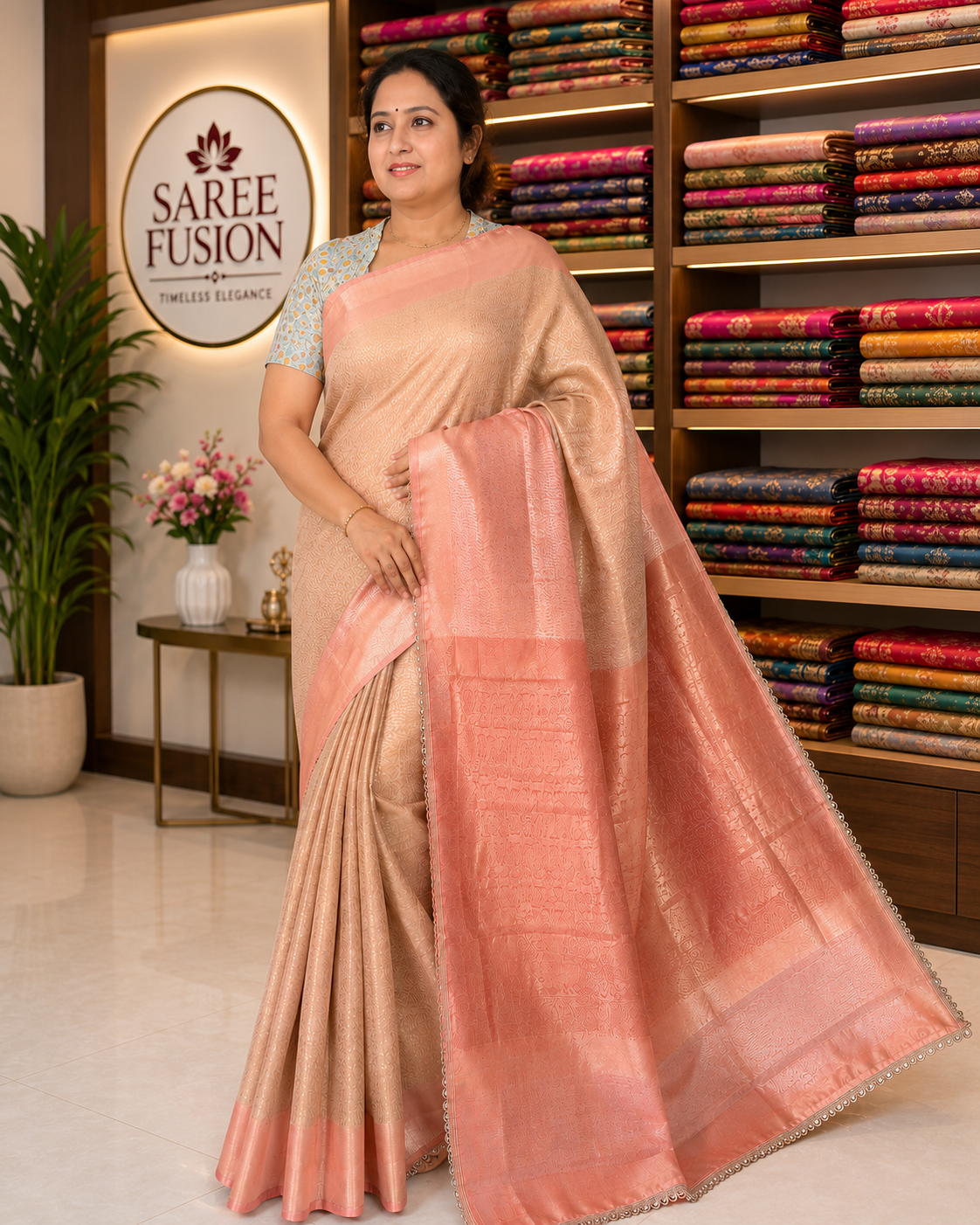 Premium Silk Saree with Elegant Woven Border & Rich Pallu