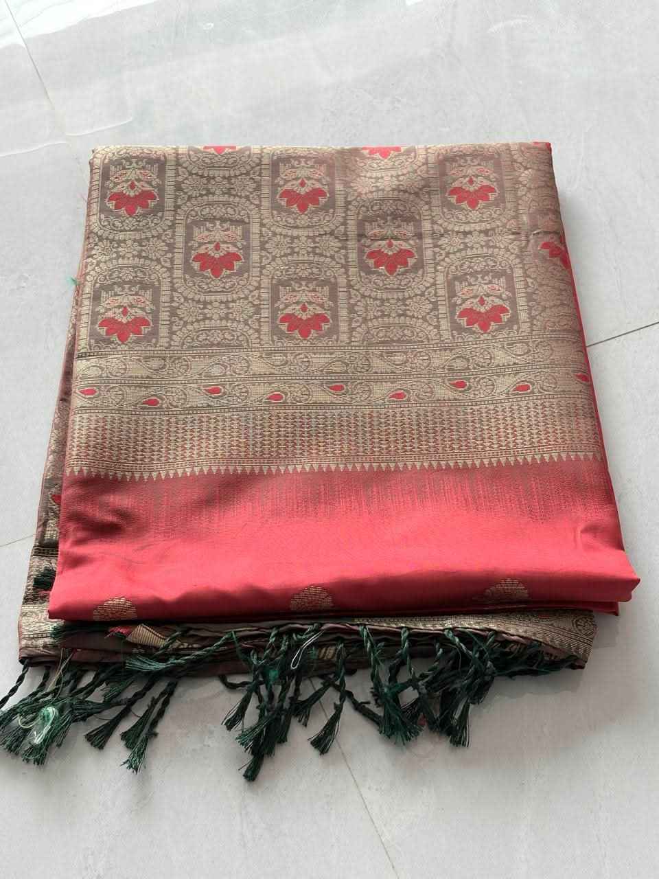 Elevate Your Elegance with Our Premium Peacock Silk Saree - Saree Fusion