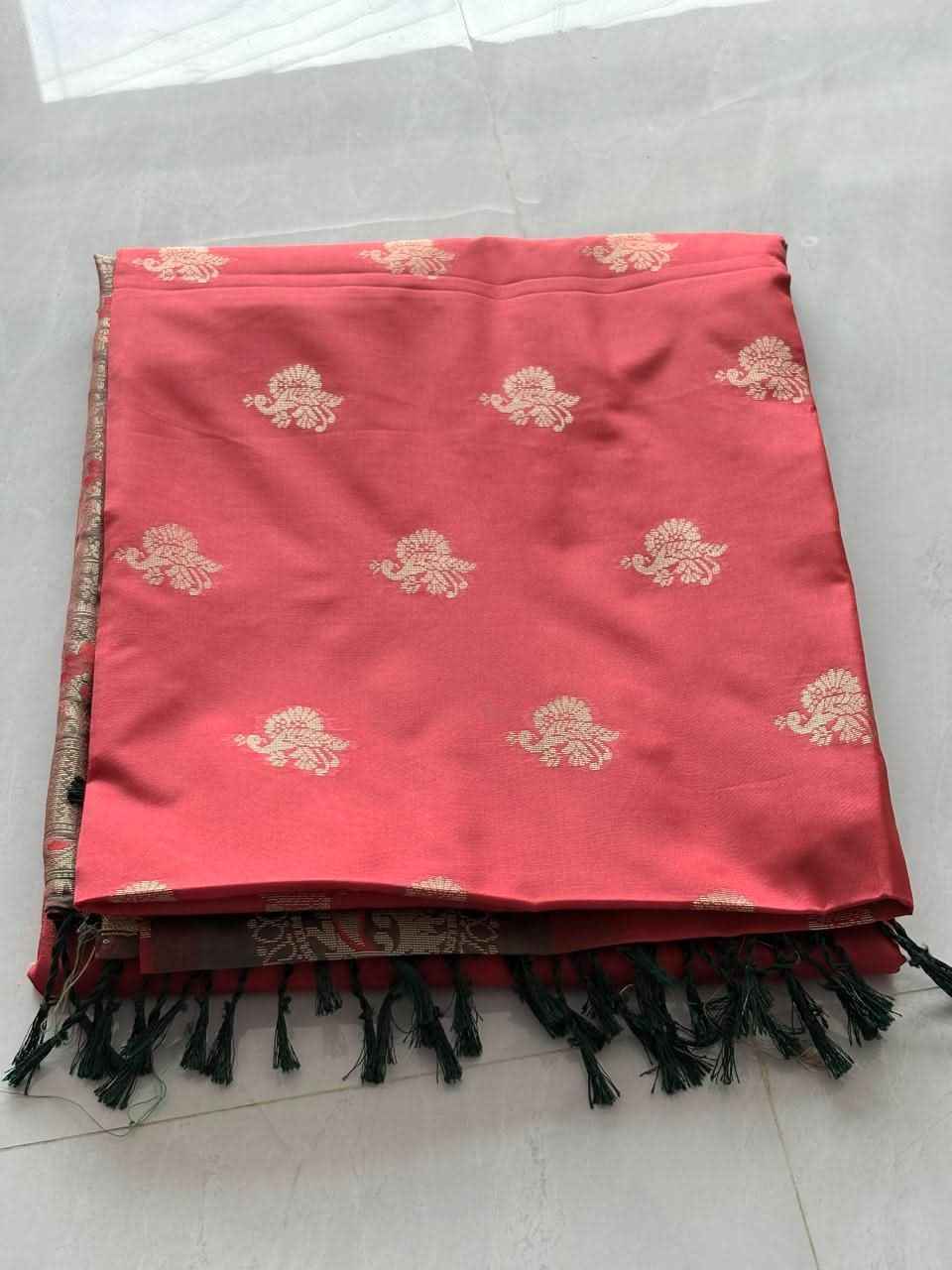 Elevate Your Elegance with Our Premium Peacock Silk Saree - Saree Fusion