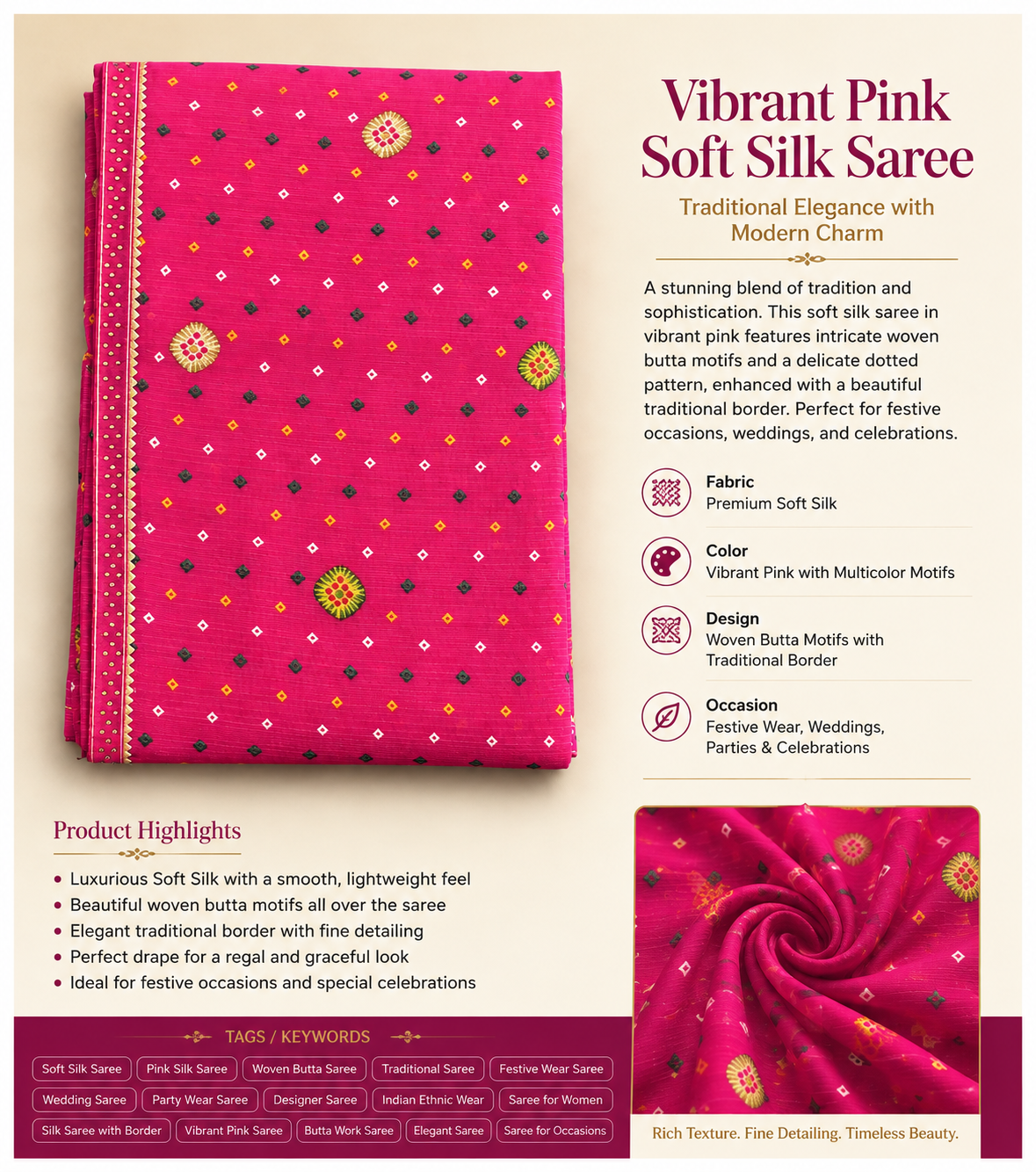 Stunning Designer Embroidered Saree for Timeless Elegance - Saree Fusion
