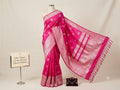 Woven Silk Saree with Elegant Zari Border & Floral Motifs