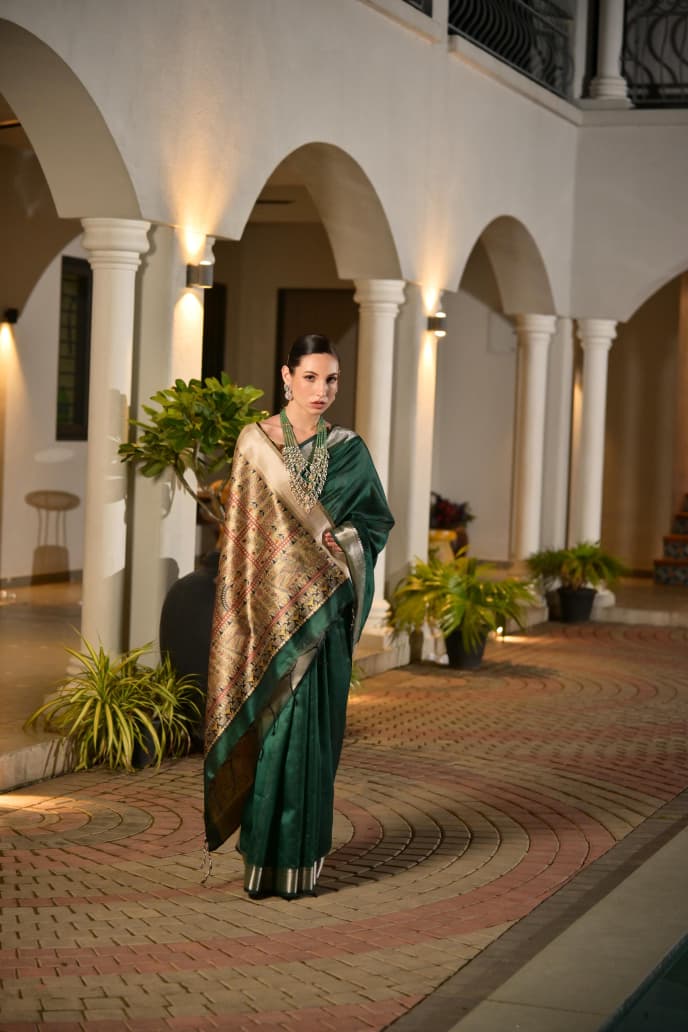 Soft Khadi Raw silk saree