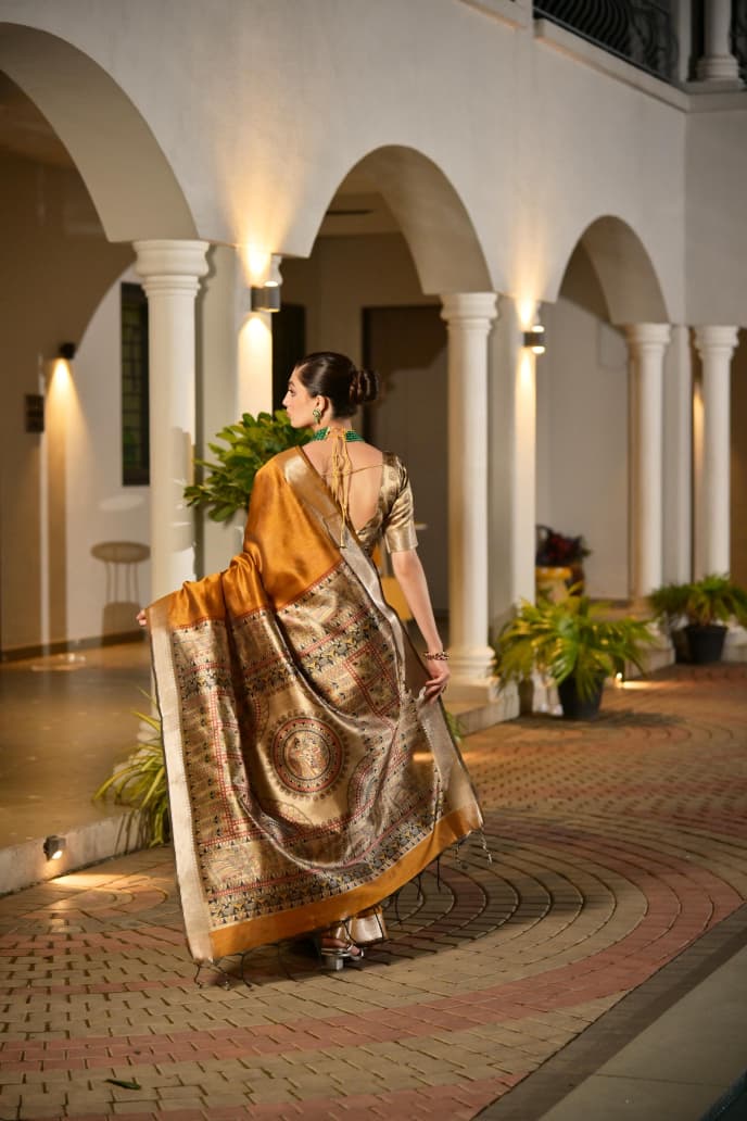 Soft Khadi Raw silk saree