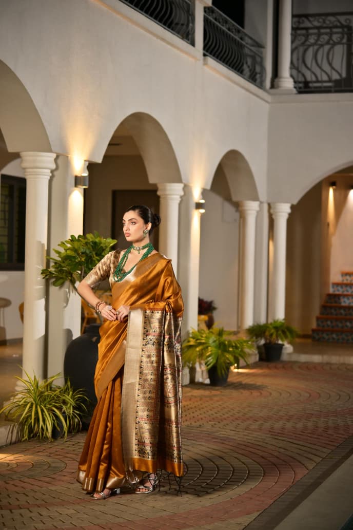 Soft Khadi Raw silk saree