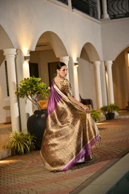 Soft Khadi Raw silk saree