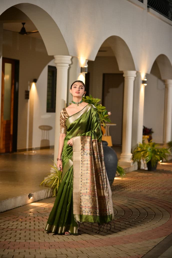 Soft Khadi Raw silk saree