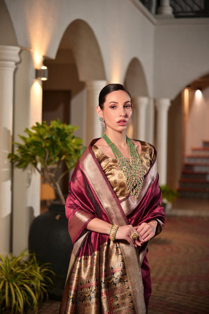 Soft Khadi Raw silk saree