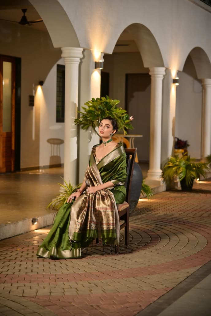 Soft Khadi Raw silk saree