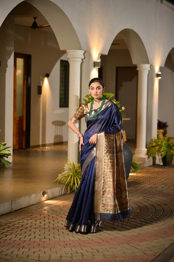 Soft Khadi Raw silk saree