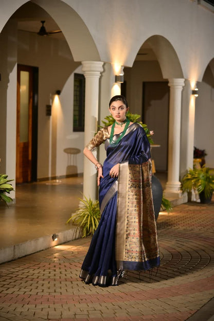 Soft Khadi Raw silk saree