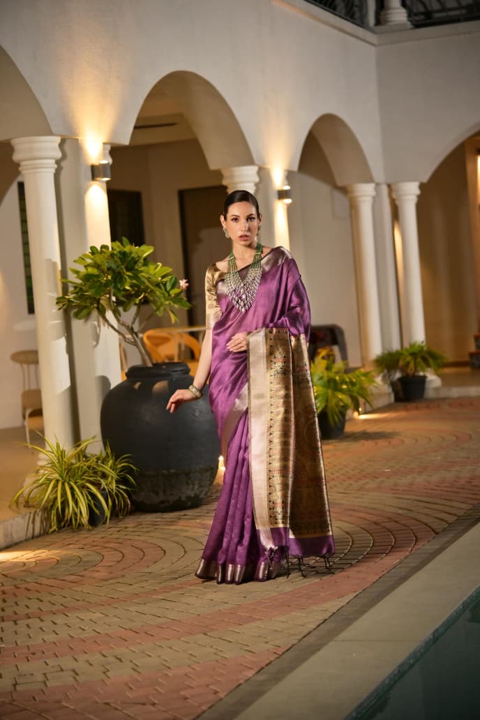 Soft Khadi Raw silk saree